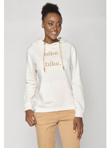 GreenBomb Sweatshirt Bike Bike Bike in Creme Weiß