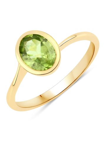 Rafaela Donata Ring Sterling Silber gelbvergoldet Peridot grün in gelbgold