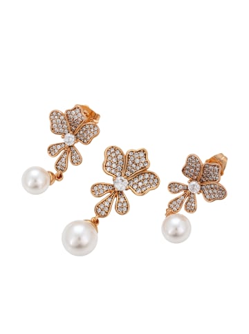 gaya Women Jewelry Set in Rose Gold White