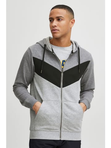 INDICODE Kapuzensweatjacke IDPock - 55599MM  Moderne Kapuzensweatjacke mit Reißverschluss in Grau