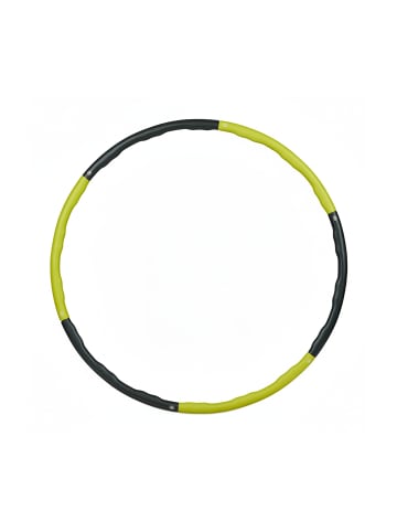relaxdays Hula Hoop Reifen in Gelb/ Grau - Ø 98cm