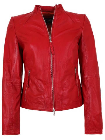 JILANI Lederjacke Lammnappa in Rot