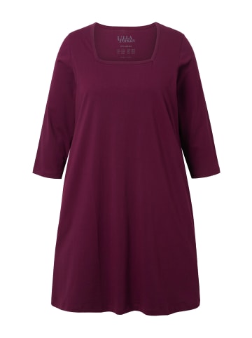 Ulla Popken Longshirt in dunkel weinrot