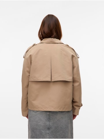 Vero Moda Trenchcoat in Silver Mink