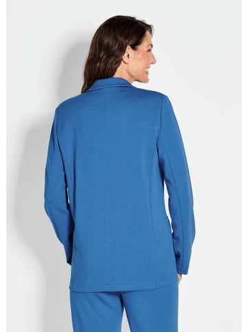 GOLDNER Kurzgröße:  Blazer mit Reverskragen, Paspeltaschen in blau