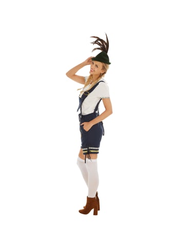 tectake Kurze, fesche Trachtenhose, schwarz