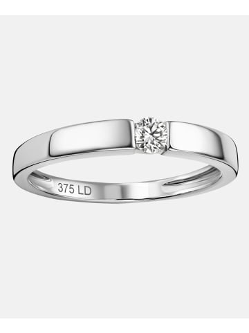 Diamant L'éternel Ring aus 375 Weißgold mit 0.1 Karat Diamant