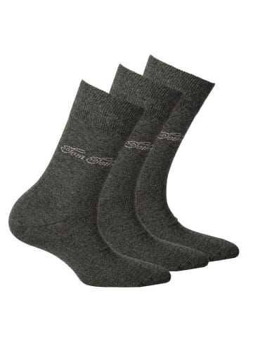 Tom Tailor Socken 3er Pack in Anthrazit