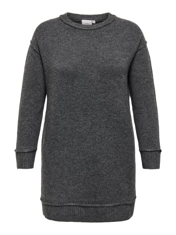 ONLY Carmakoma Strickkleid in Medium Grey Melange