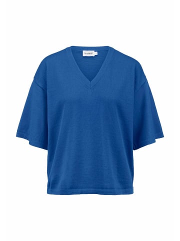 Hessnatur Hessnatur Pullover Oversize aus reiner Bio-Merinowolle in kobalt