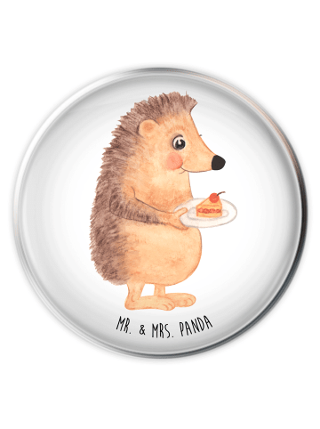 Mr. & Mrs. Panda Ablaufstopfen Igel Kuchenstück ohne Spruch in Weiß