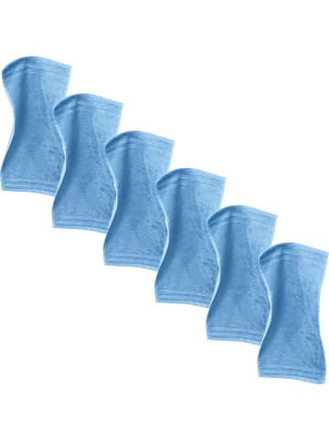 Erwin Müller Frottier Gästetuch 6er-Pack Heidelberg in hellblau