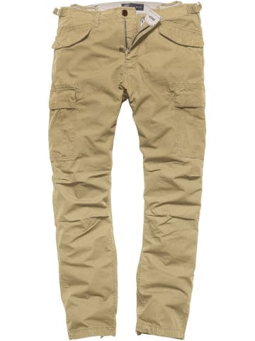 Vintage Industries Cargohose in Beige