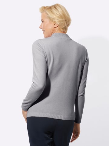 WITT WEIDEN Stehkragen-Pullover in steingrau