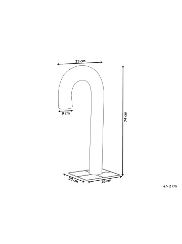 Beliani LED Deko HOLMAVIK in Gold - (W) 33 x (H) 74 x (L) 26 cm