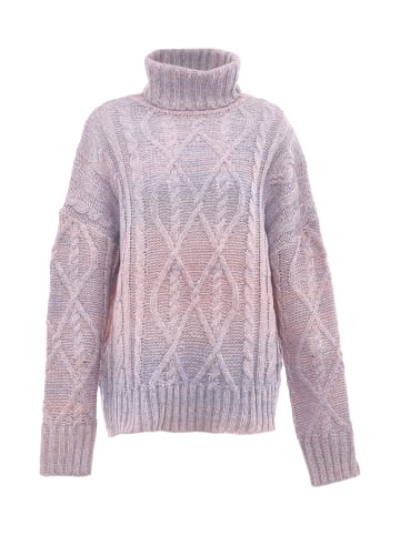 myMo Damen Rollkragenpullover in BLAU PINK