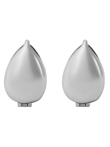 Adeliás Damen Ohrringe – Klappcreole aus 925 Silber in silber