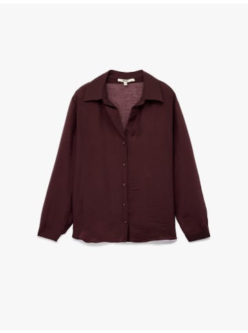 KOTON SHIRTS LS in Zwetschgenfarbe