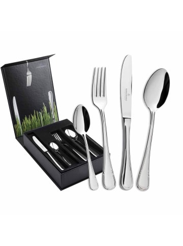 Picard & Wielpütz 24-tlg. Tafelbesteck inkl. Besteckbox Ligato in Silber – in silber