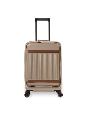 The Chesterfield Brand Zuna 4 Rollen Kabinentrolley S 55 cm Laptopfach in champagne
