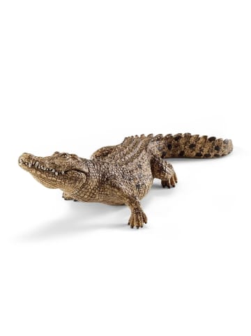 Schleich Wild Life Tierfigur - Krokodil Alligator Gator Figur in braun