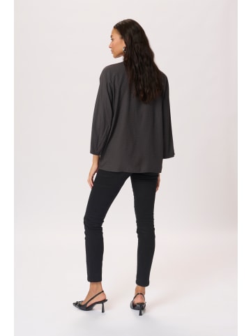Kaffe Langarm-Bluse KAelsa Regular fit in Black Oyster