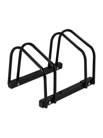 relaxdays Fahrradständer in Schwarz - (B)40,5 x (H)27 x (T)33 cm