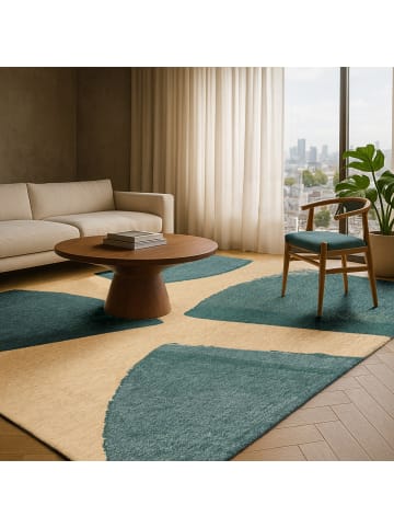 lola & moi Teppich Azurite in blau