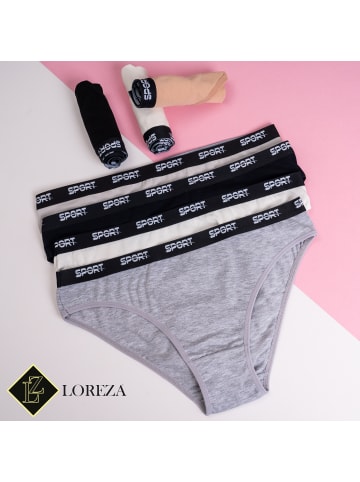 LOREZA 7er Set Slips - Sport - Bunt