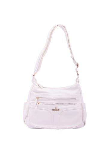 B Cavalli B Schultertasche in WHITE