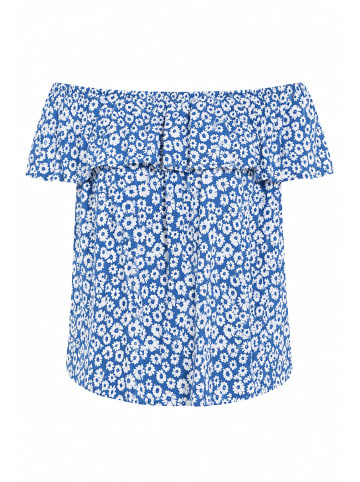Threadbare Blusen-Top THB Coronation Bardot Top in blue