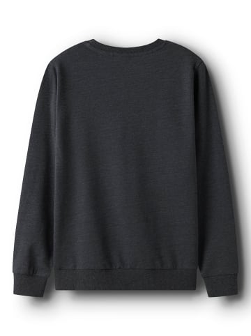 TWO SOON Sweatshirt in Dark Grey Melange