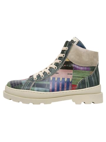 Dogo Adriana Boots - Woodblock Patchwork 41 in Grün