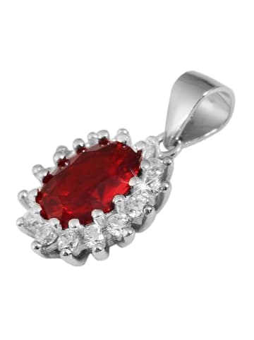 Adeliás Damen Anhänger aus 925 Silber mit Zirkonia in silber