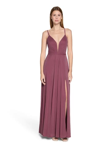 Vera Mont Abendkleid mit Lurexfaden in Grey/Dark Red