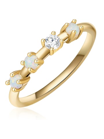 Glanzstücke München Ring Sterling Silber Zirkonia in gelbgold