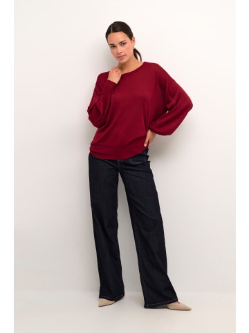 Kaffe Strickpullover KAankra in Rumba Red