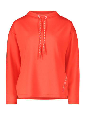 Betty Barclay Sweatshirt mit hohem Kragen in Poppy Red