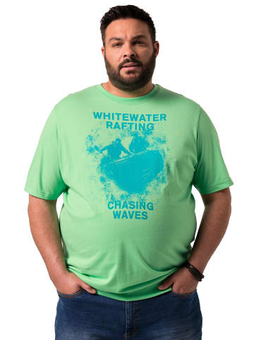 Men Plus Kurzarm T-Shirt in hellgrün