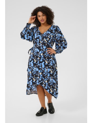 KAFFE curve Kleid KClurana in Black/Blue Graphic Strokes
