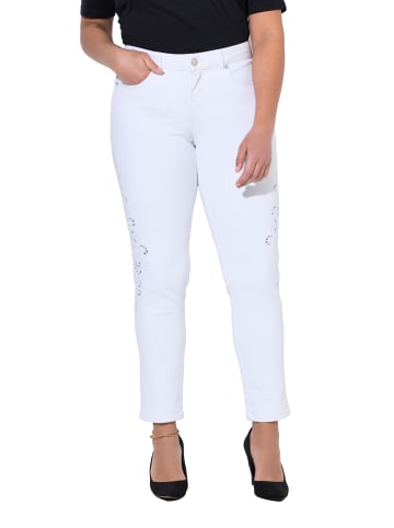 MIAMODA Jeans in schneeweiß