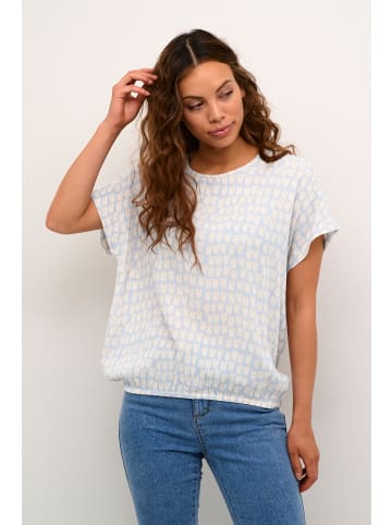 Kaffe Bluse kurzarm KAlokia Relaxed fit in Windsurfer/Beige Graphic Print