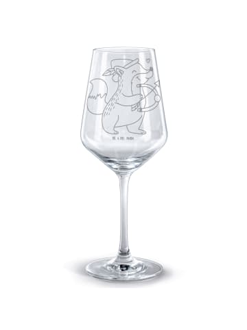 Mr. & Mrs. Panda Glas Rotwein Schütze Astrologie ohne Spruch in Transparent
