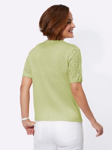 WITT WEIDEN Bouclé-Pullover in lindgrün