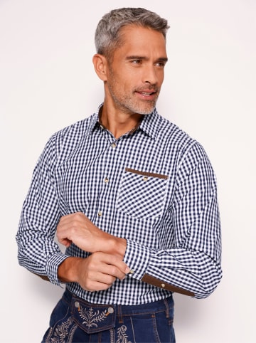 Sieh an! Hemd in marine-kariert