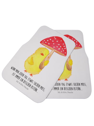 Mr. & Mrs. Panda Automatte Küken Fliegenpilz mit Spruch in Weiß