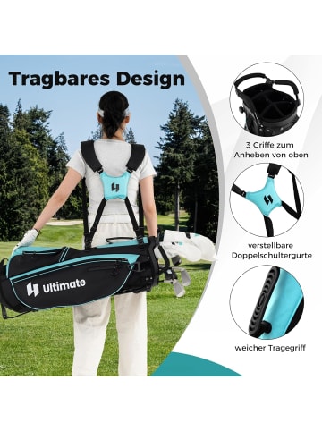 COSTWAY 15 tlg. Golfschläger Golfset für Damen & Anfänger in Grün