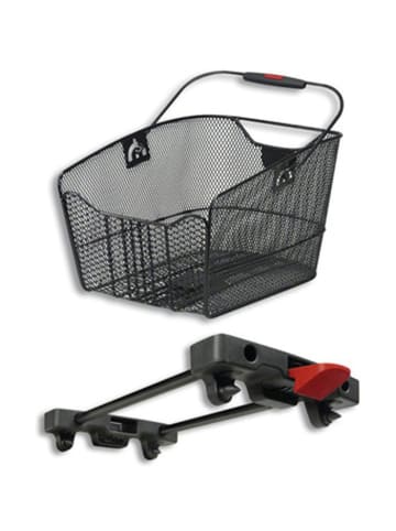 KLICKfix Hinterradkorb  Citymax Racktime in schwarz