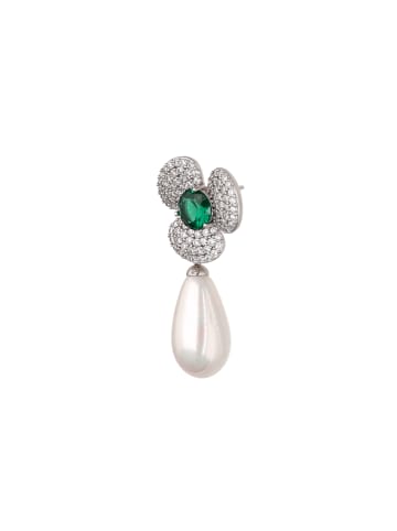 NAEMI Women Earrings in Green White