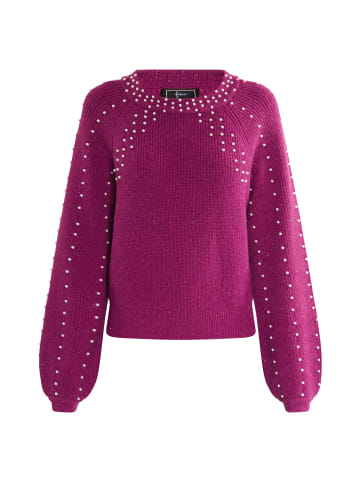 faina Damen Strickpullover in Fuchsia